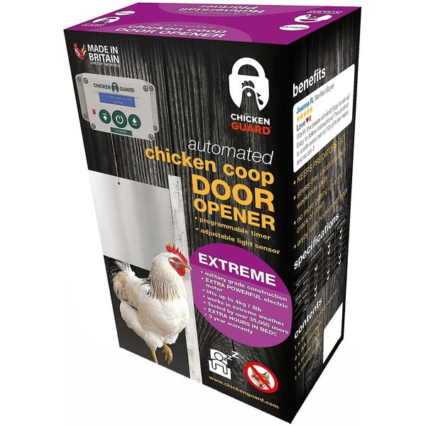 BRINSEA ChickSafe Eco Automatic Chicken Coop Door Opener & Door Kit