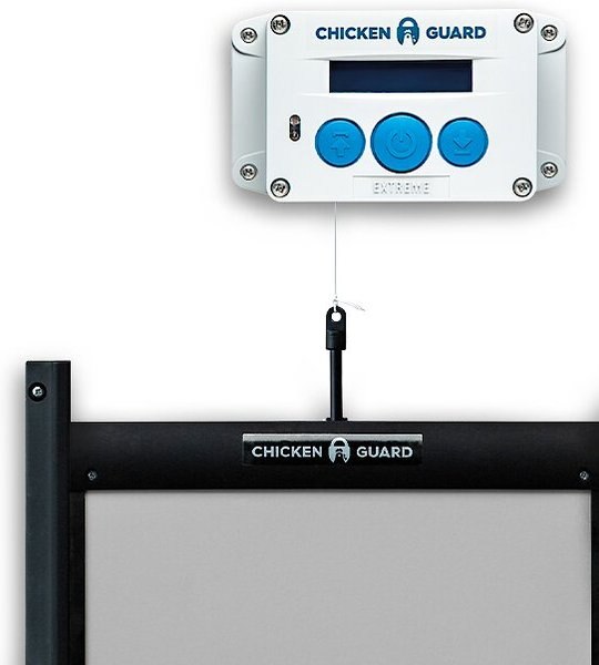 Discontinued CHICKENGUARD Locking Combi Extreme Chicken Coop Door Opener & Self Locking Door