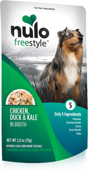 Nulo FreeStyle Chicken, Duck, & Kale in Broth Dog Food Topper, 2.8-oz, case of 6 slide 1 of 9