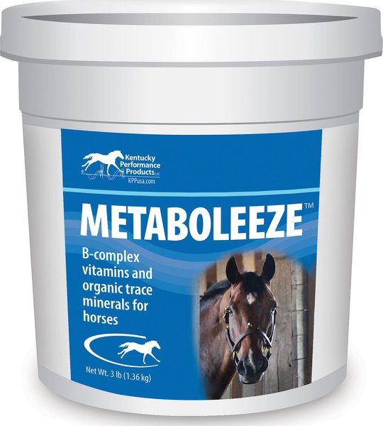 KENTUCKY PERFORMANCE PRODUCTS Metaboleeze Metabolic Support Powder Horse Supplement, 3lb tub
