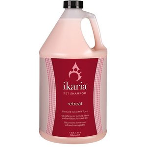 Ikaria Retreat Rose & Sweet Milk Scent Dog & Cat Shampoo, 1-gal bottle