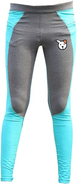 Loyalty Pet Products Grooming Hair-Resistant Leggings, Gray & Turquoise, Small slide 1 of 1