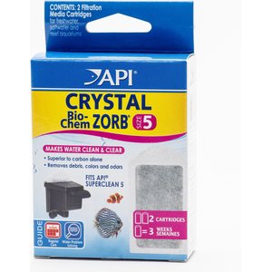 API Crystal Bio-Chem Zorb Filter Cartridge, Size 5, 2 count