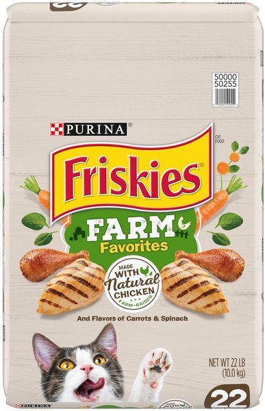 Purina Friskies Farm Favorites With Chicken Dry Cat Food, 22-lb bag slide 1 of 10