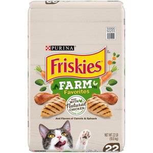 Purina Friskies Farm Favorites with Chicken Dry Cat Food, 22-lb bag