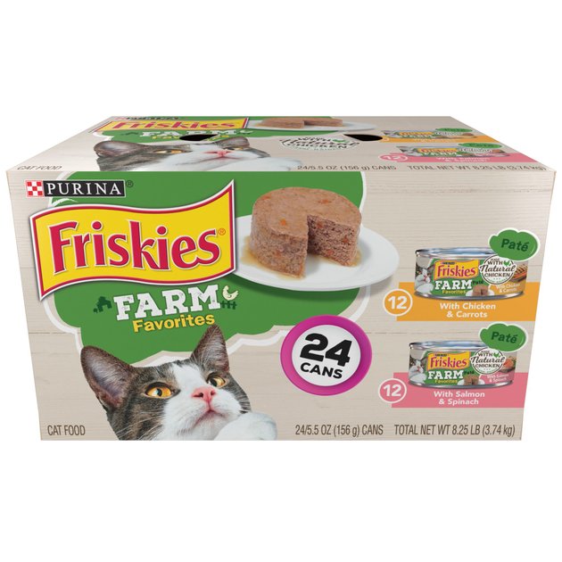 FRISKIES Farm Favorites Chicken & Carrots & Salmon & Spinach Pate Wet ...