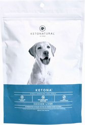 KetoNatural Ketona Single Ingredient Chicken Liver Flavor Freeze-Dried Dog Treats, 2-oz bag slide 1 of 9