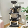 Frisco 64-in Cat Tree with Hammock, Condo, 2 Top Perches with Bed, Dark Charcoal