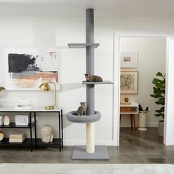 Frisco 88 to 106-in 3 Level Floor to Ceiling Heavy Duty Cat Tower slide 1 of 4