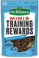 Pet Botanics Mini Training Reward Chicken Flavor Dog Treats, 10-oz bag