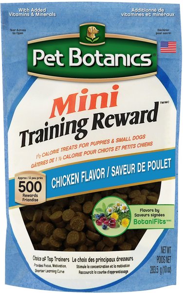 Pet Botanics Mini Training Reward Chicken Flavor Dog Treats, 10-oz bag slide 1 of 5