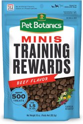 Pet Botanics Mini Training Reward Beef Flavor Dog Treats, 10-oz bag