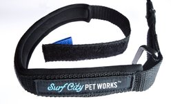 Surf City Pet Works Reflective Bungee Hands-Free Running Dog Leash, Black, 5.5-ft long, 1 1/4-in wide slide 2 of 5