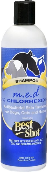Best Shot M.E.D. 3% Chlorhexidine Dog, Cat & Horse Skin Treatment, 12-oz bottle slide 1 of 1