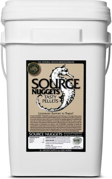 Source Nugget Skin, Coat & Hoof Care Horse Supplement, 25-lb bucket slide 1 of 1