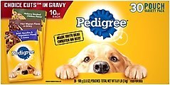Pedigree Choice Cuts in Gravy Variety Pack Adult Wet Dog Food, 3.5-oz pouch, case of 30