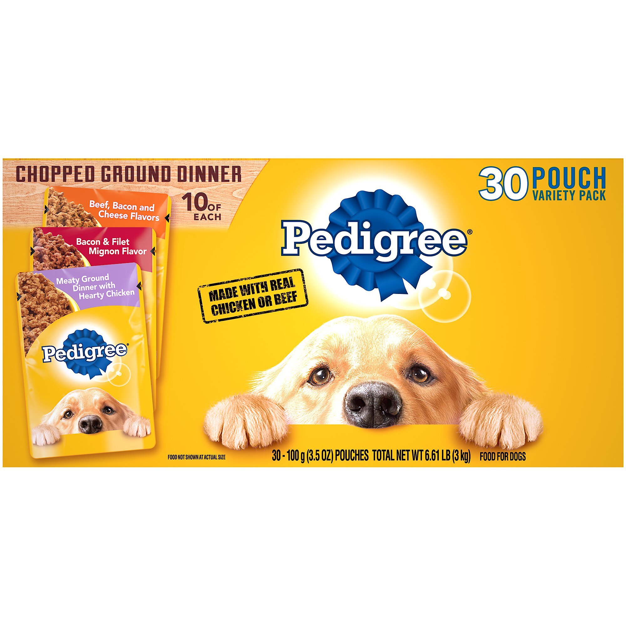 Pedigree Chopped Ground Dinner Variety Pack Canned Dog Food