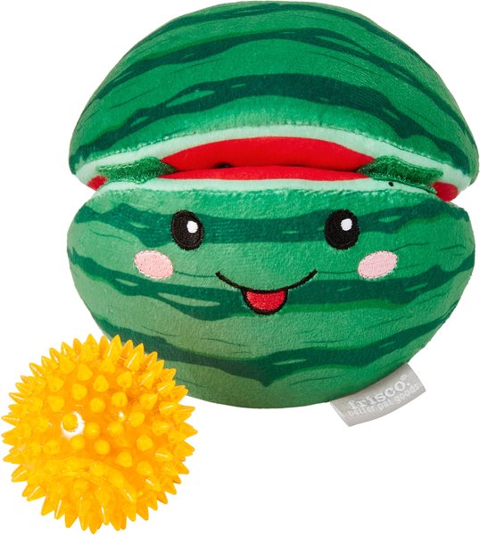 Frisco Summer Fun Plush & TPR 2-in-1 Watermelon Dog Toy slide 1 of 6