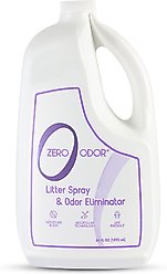 Zero Odor Litter Spray & Pet Odor Eliminator, 64-oz bottle