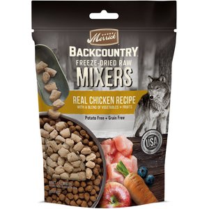 Merrick Backcountry Freeze-Dried Raw Dry Dog Food Mixers Real Chicken Recipe, 5.5-oz bag