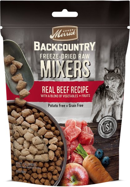 Merrick Backcountry Freeze-Dried Raw Real Beef Recipe Grain-Free Freeze-Dried Dog Food, 5.5-oz bag slide 1 of 9