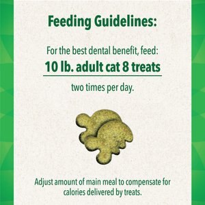Greenies Adult Dental Cat Treat, Tempting Tuna Flavor, 2.1-oz bag