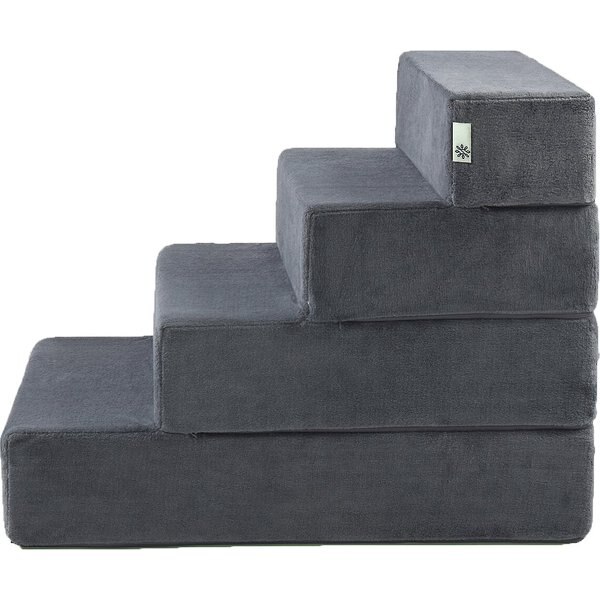 ZINUS Comfort Cat & Dog Stairs, Cream, XLarge, 4 Step