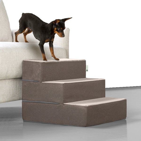 Zinus Easy Cat & Dog Stairs, Brown, Small slide 1 of 8