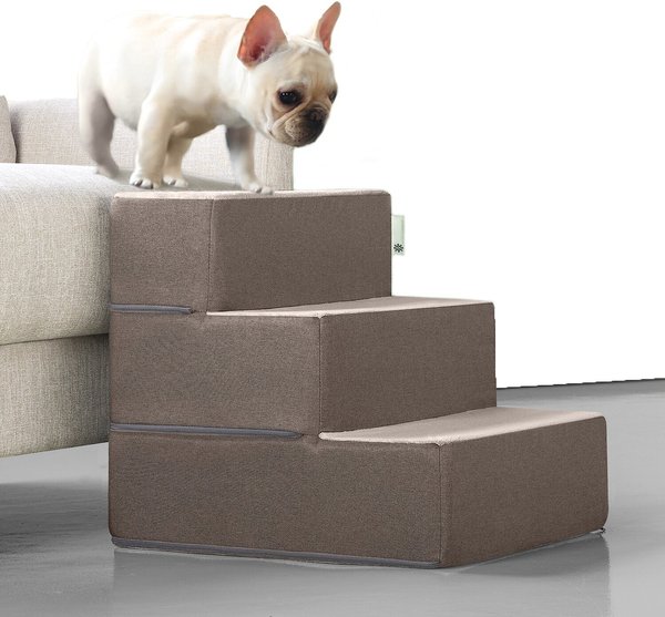 Zinus Easy Cat & Dog Stairs, Brown, Medium slide 1 of 8