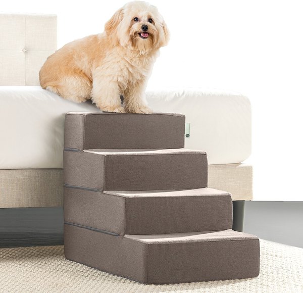Zinus Easy Cat & Dog Stairs, Brown, Large slide 1 of 8