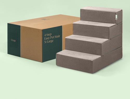 Show full view: Zinus Easy Cat & Dog Stairs, Brown, X-Large slide 8 of 10