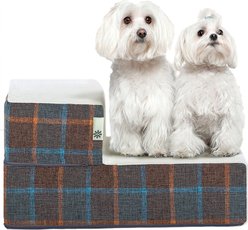 Zinus Cozy Cat & Dog Stairs, Blue Placid, X-Small slide 1 of 7