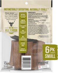 Prime Bones Natural Small Chew Stick with Wild Venison Dog Treats, 6 count slide 2 of 9