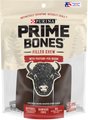 Prime Bones Natural Filled Dog Chew Bone with Pasture-Fed Bison Medium Dog Treats, 3 count