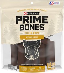 Prime Bones Filled Chew with Wild Boar Small Dog Treats, 22.5-oz bag, 14 count