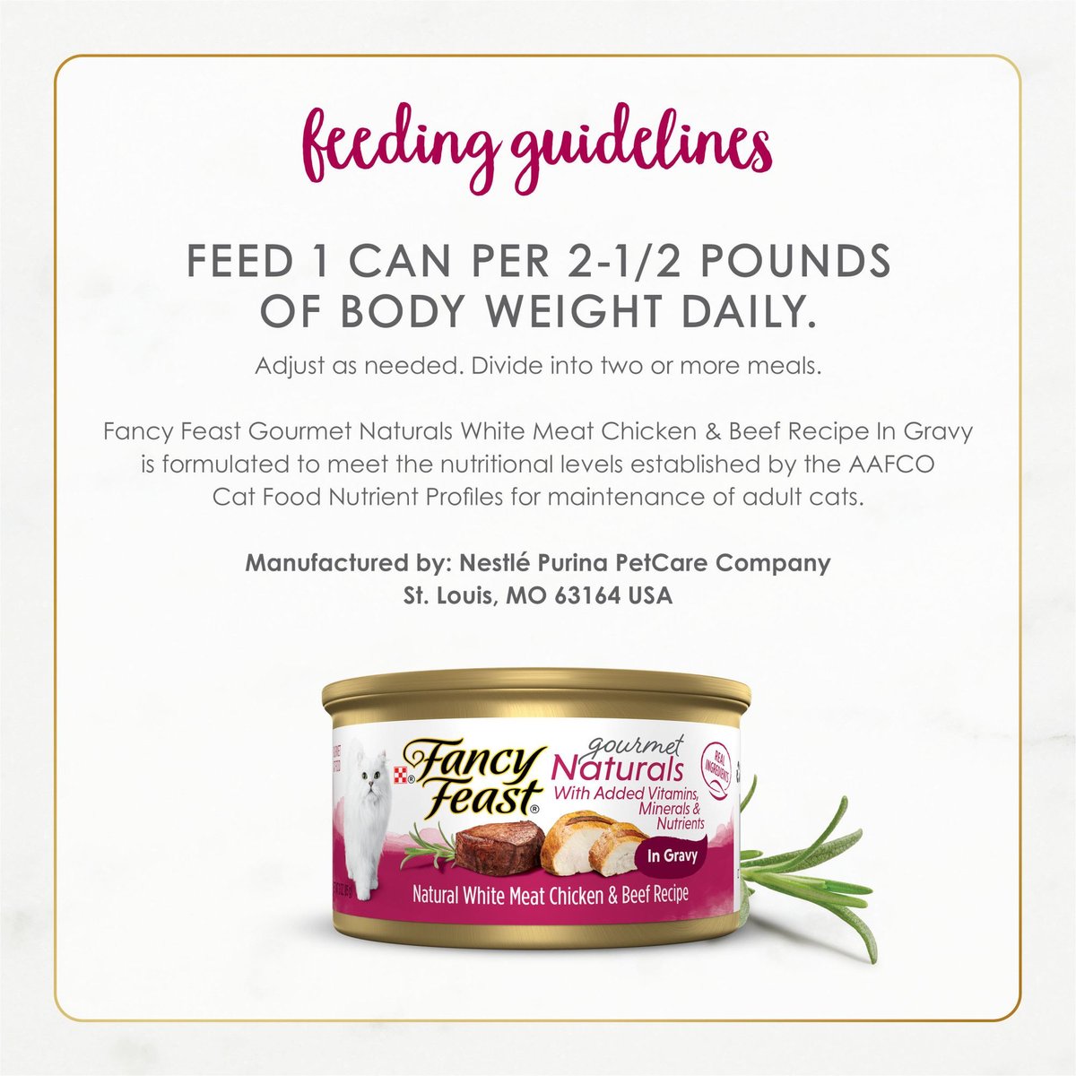 Fancy Feast Purely White Meat Chicken & Shredded Beef Wet Cat Food