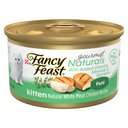 Fancy Feast Gourmet Naturals White Meat Chicken Recipe Grain-Free Pate Kitten Canned Cat Food, 3-oz can, case of 12