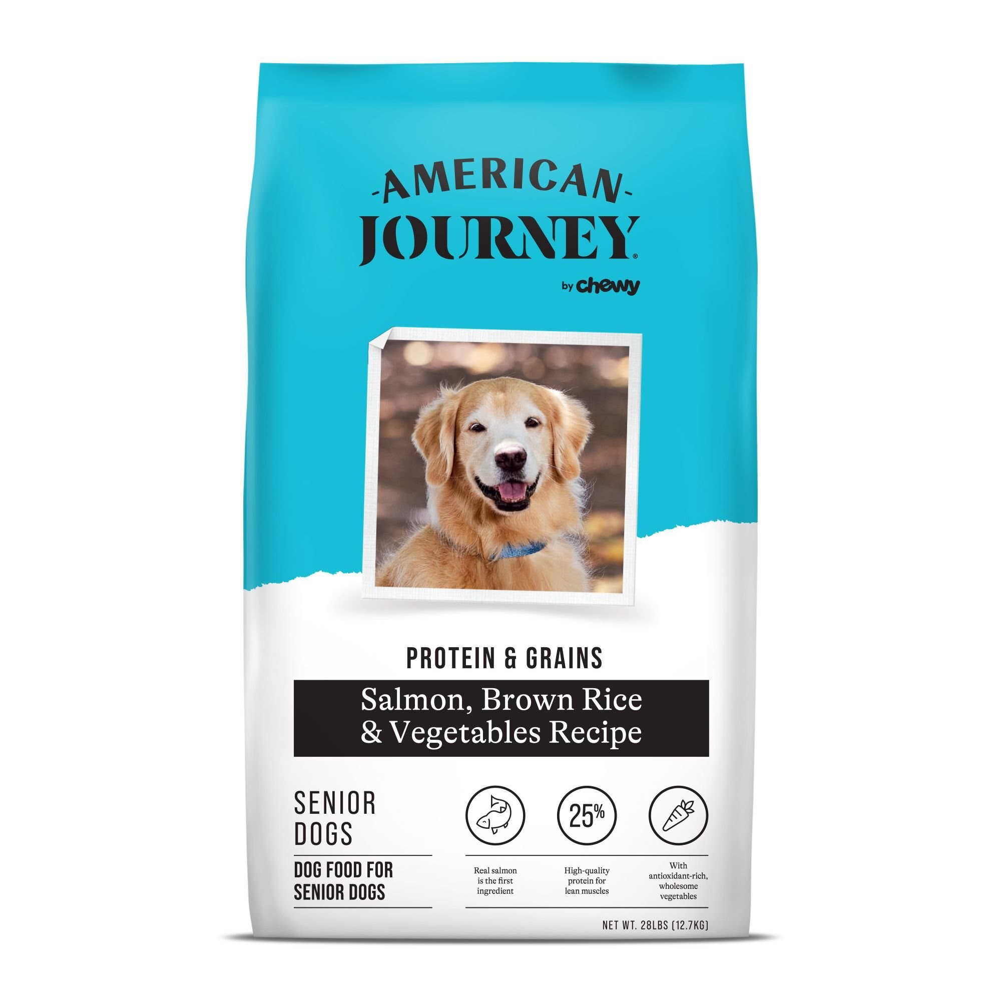 AMERICAN JOURNEY Protein & Grains Senior Salmon, Brown Rice