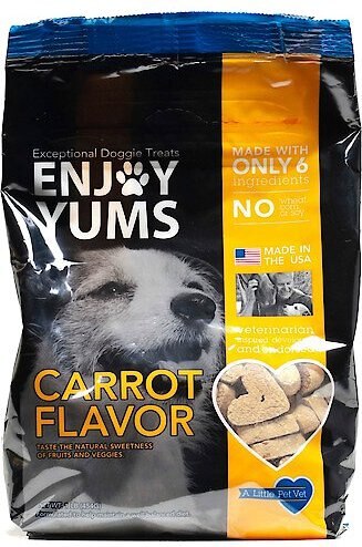 Enjoy Yums Carrot Flavor Dog Treats, 1-lb bag slide 1 of 1