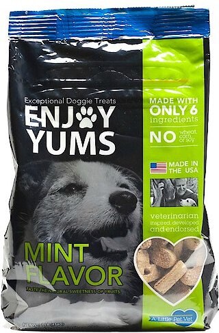 Enjoy Yums Mint Flavor Dog Treats, 1-lb bag slide 1 of 1