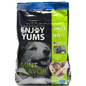Enjoy Yums Mint Flavor Dog Treats, 1-lb bag