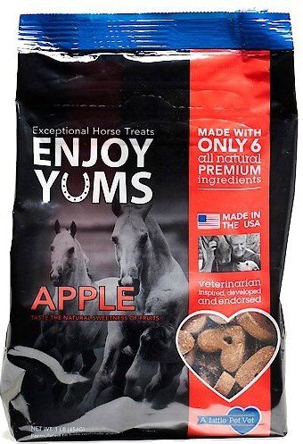 Enjoy Yums Apple Flavor Horse Treats, 1-lb bag slide 1 of 1