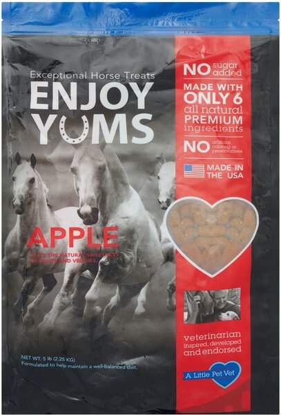 ENJOY YUMS Apple Flavor Horse Treats, 5lb bag