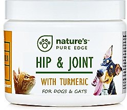 Nature's Pure Edge Hip & Joint & Tumeric Dog & Cat Supplement, 6-oz jar