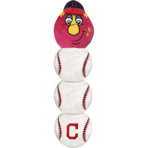 Pets First MLB Mascot Long Dog Toy, Cleveland Indians