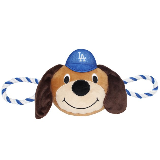 PETS FIRST MLB Mascot Rope Dog Toy, Los Angeles Dodgers 