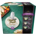 Fancy Feast Medleys Poultry Collection with Garden Greens in Sauce Variety Pack Canned Cat Food, 3-oz can, case of 30