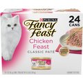 Fancy Feast Classic Pate Chicken Feast Grain-Free Pate Canned Cat Food, 3-oz can, case of 24