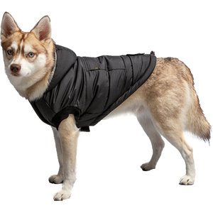 US ARMY Insulated Quilted Dog Parka, Black, Large