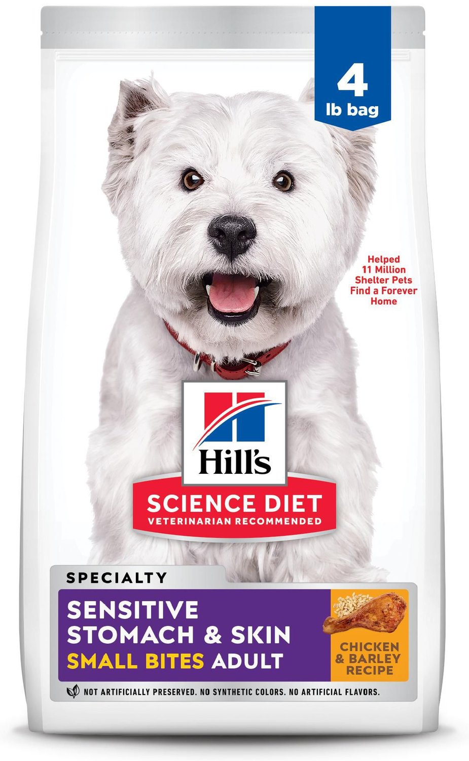 Hill's Science Diet Adult Sensitive Stomach & Skin Small Bites Chicken & Barley Recipe Dry Dog Food